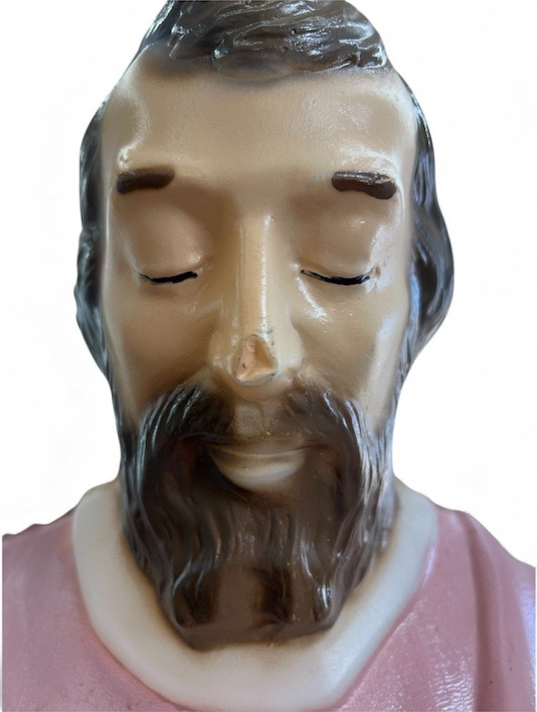 Nativity General Foam Plastics 1960s 1970s  Baby Jesus Mary Joseph Blow Mold