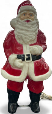 Christmas Santa Vintage 1960s 1970s Blow Mold