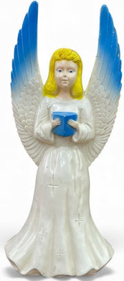 Union Productions 1960s Hand Painted Colorful Angel Blow Mold
