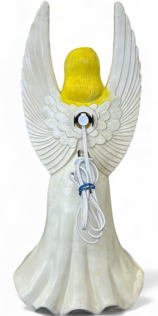 Union Productions 1960s Hand Painted Colorful Angel Blow Mold