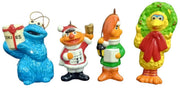 Sesame Street Christmas Ornaments Set Of 4 Vintage Collectible Nostalgic Classic