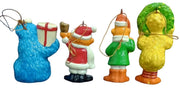 Sesame Street Christmas Ornaments Set Of 4 Vintage Collectible Nostalgic Classic