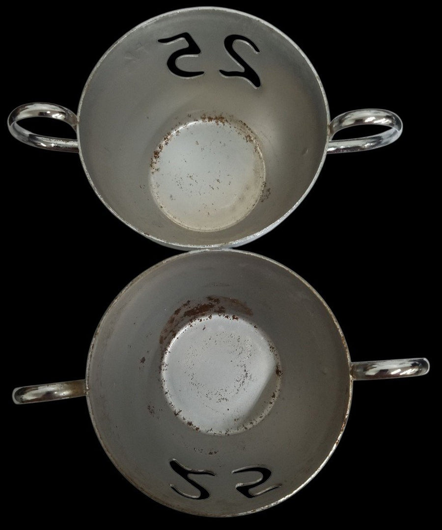 Silverplate 25th Anniversary Sugar Bowls Serveware Vintage Collectible