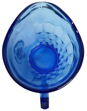 Cobalt Blue Glass Shirley Temple Hazel Atlas 4.5" Milk Pitcher Serveware