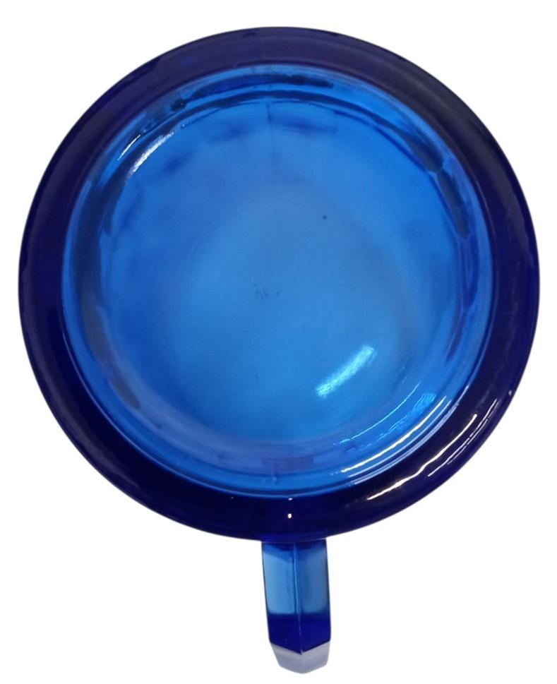 Cobalt Blue Glass Shirley Temple Hazel Atlas 4.5" Milk Pitcher Serveware