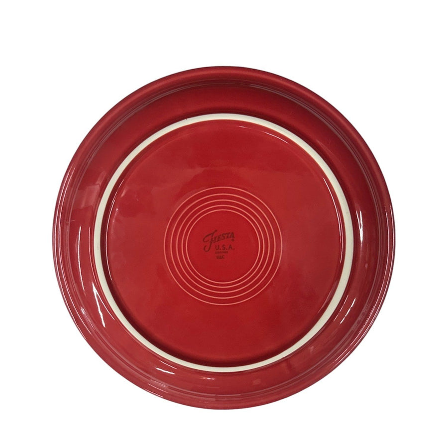 Fiesta - Scarlet Red Bistro Coupe Dinner Plate Homer Laughlin Ceramic