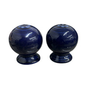 Fiesta - Cobalt Blue Salt and Pepper Shaker Balls Set Homer Laughlin Ceramics