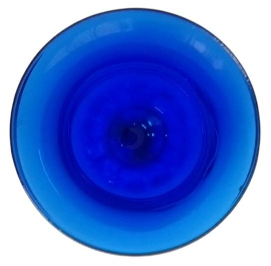 Aseda Glasbruk Cobalt Blue Vase 9" Vintage Collectible Decorative Gift Idea