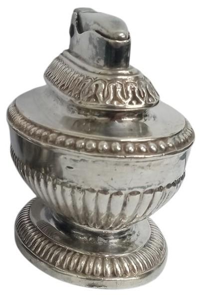 Ronson Silverplate Queen Anne Tabletop Lighter Vintage Collectible Gift Idea