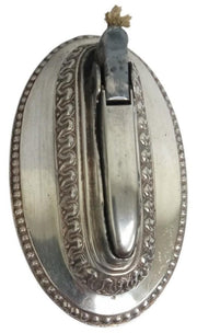 Ronson Silverplate Queen Anne Tabletop Lighter Vintage Collectible Gift Idea