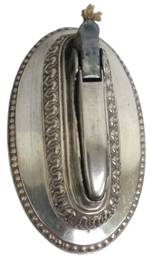 Ronson Silverplate Queen Anne Tabletop Lighter Vintage Collectible Gift Idea