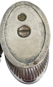 Ronson Silverplate Queen Anne Tabletop Lighter Vintage Collectible Gift Idea