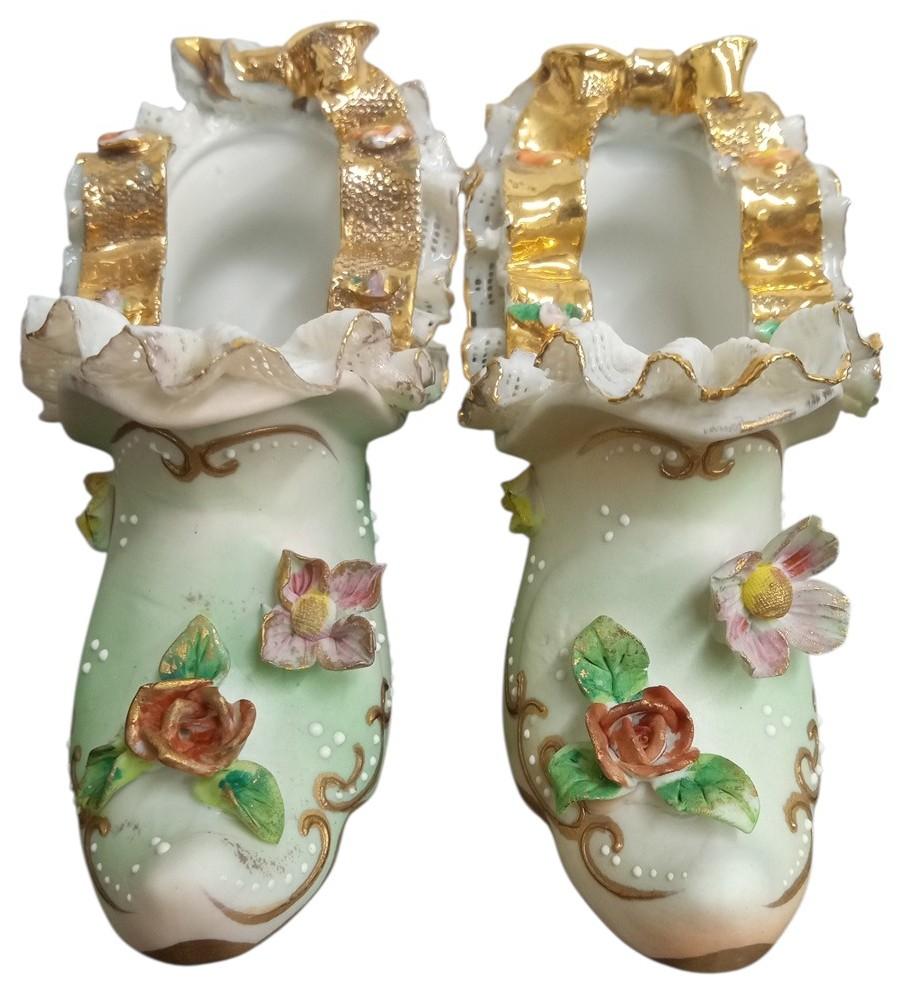 Andrea By Sadek Porcelain Shoes Vintage Collectible Knick Knacks Gift Idea