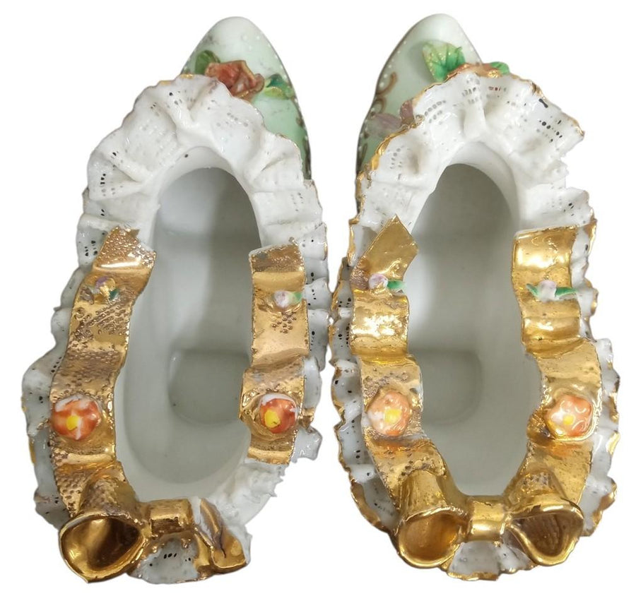 Andrea By Sadek Porcelain Shoes Vintage Collectible Knick Knacks Gift Idea
