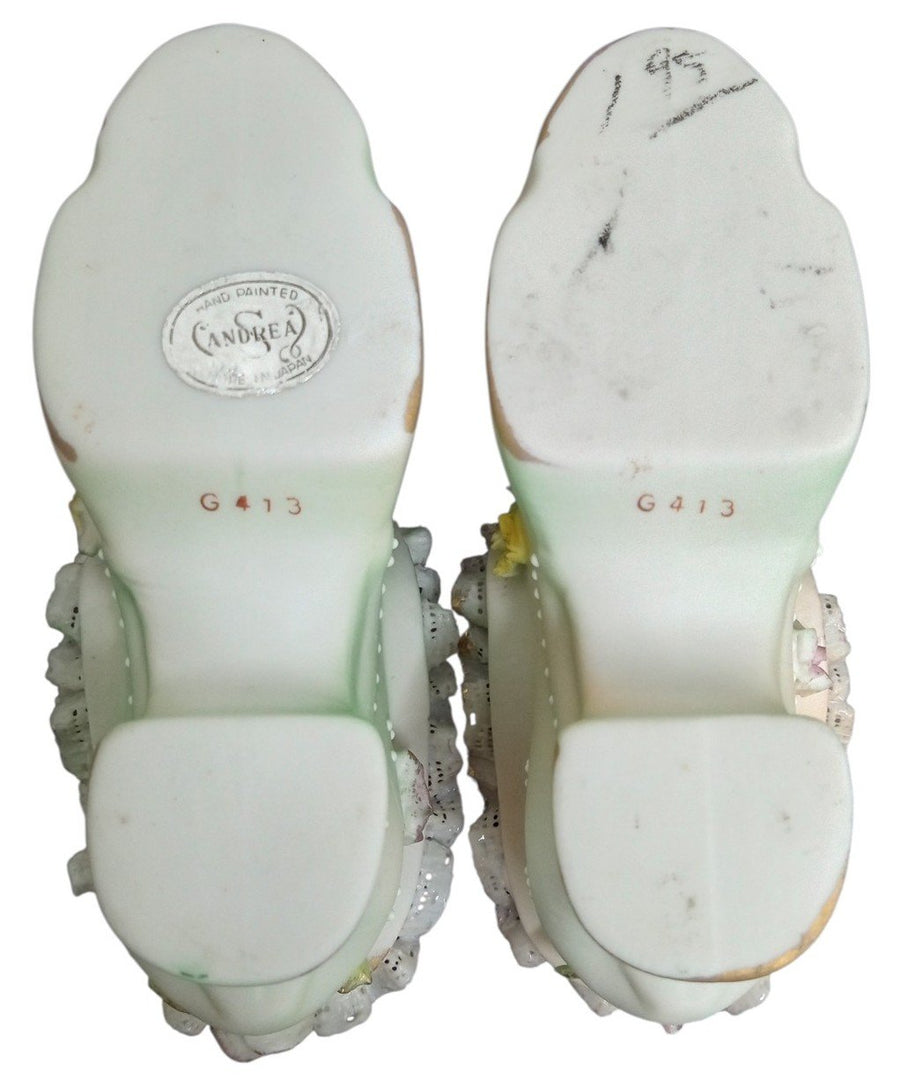 Andrea By Sadek Porcelain Shoes Vintage Collectible Knick Knacks Gift Idea