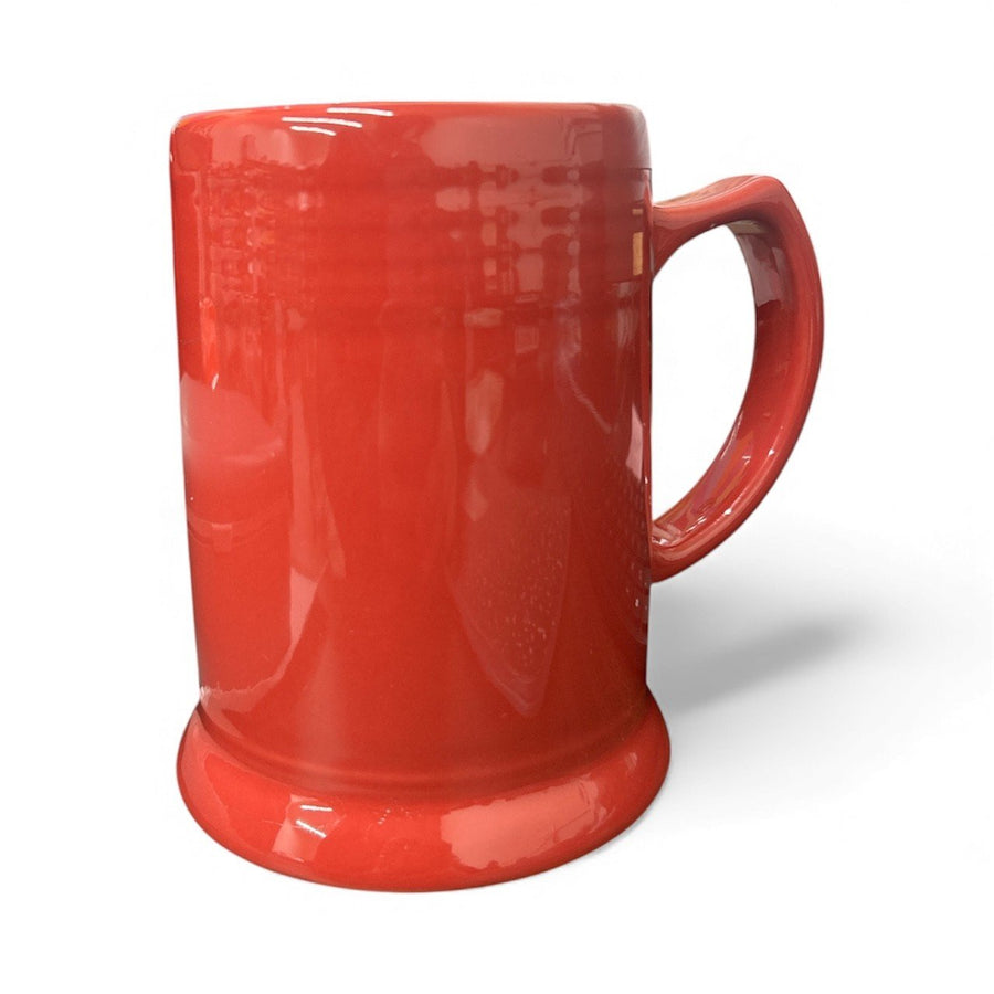 Fiesta - Scarlet Red Beer Stein Pint Mug Ceramic Homer Laughlin Drinkware