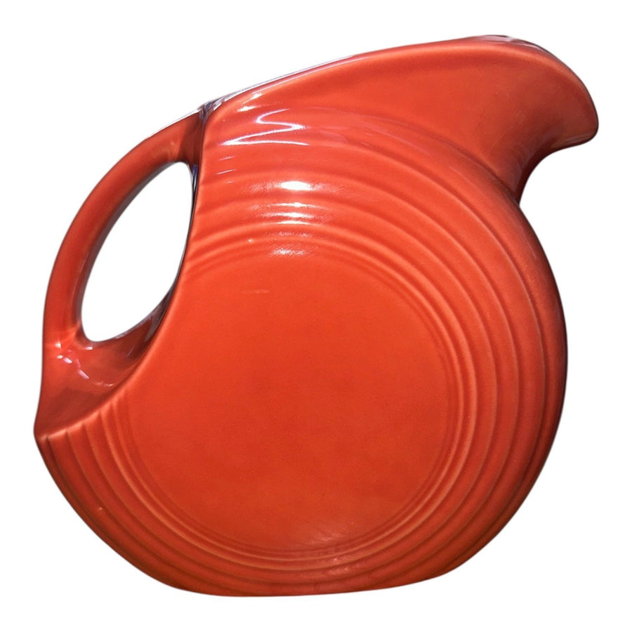 Fiesta - Persimmon Orange Large 67oz Disk Pitcher Homer Laughlin Ceramics