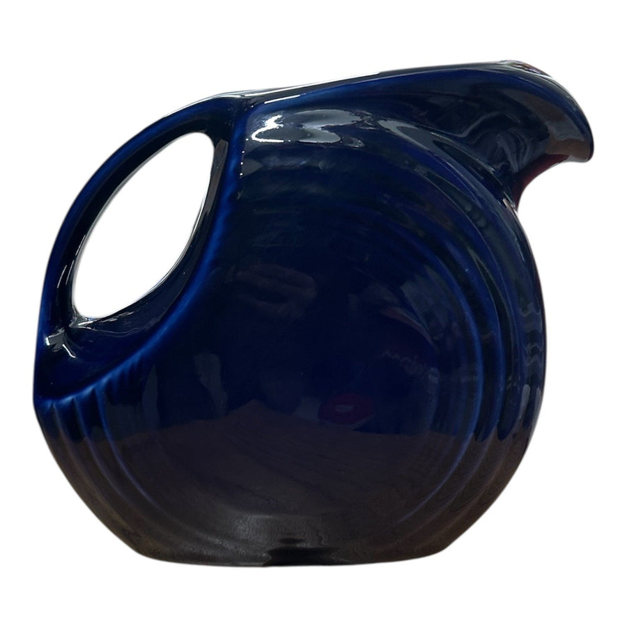 Fiesta - Cobalt Blue Large 67oz Disk Pitcher Homer Laughlin Ceramics