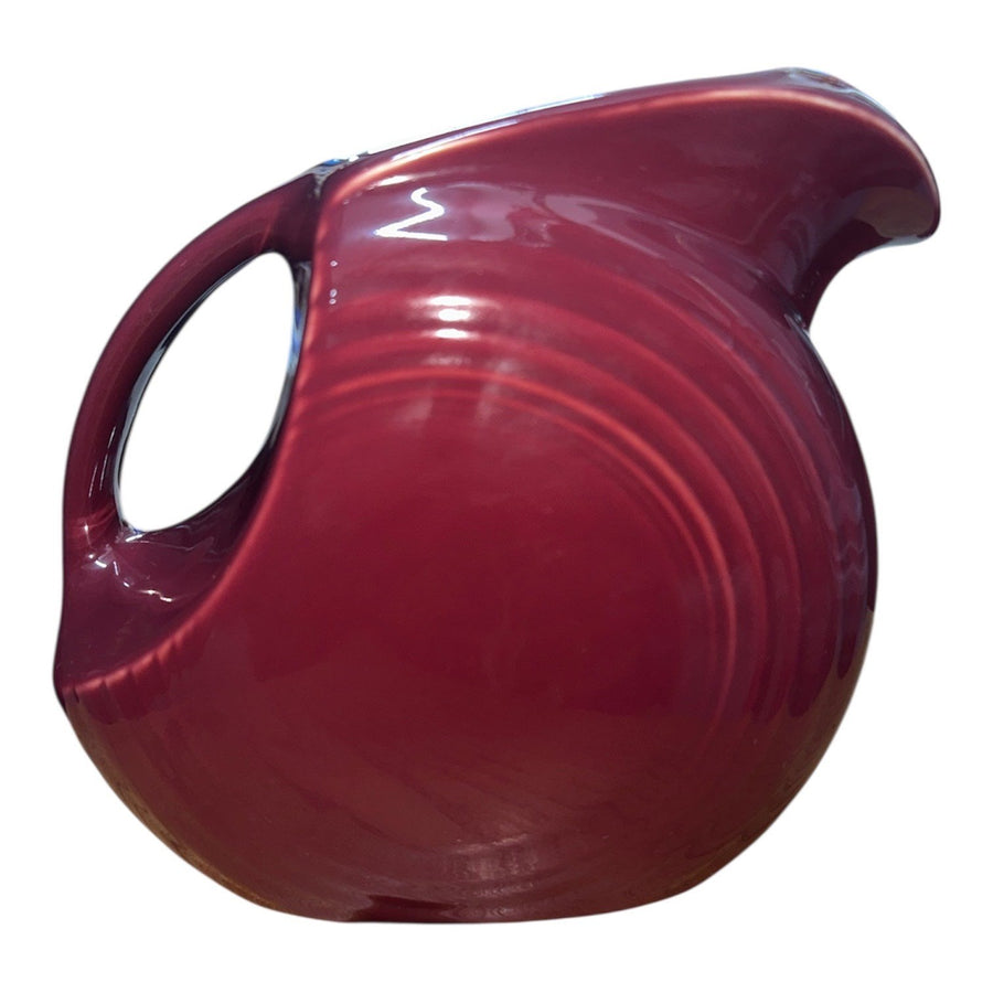 Fiesta - Cinnabar Red Large 67oz Disk Pitcher Homer Laughlin Ceramics