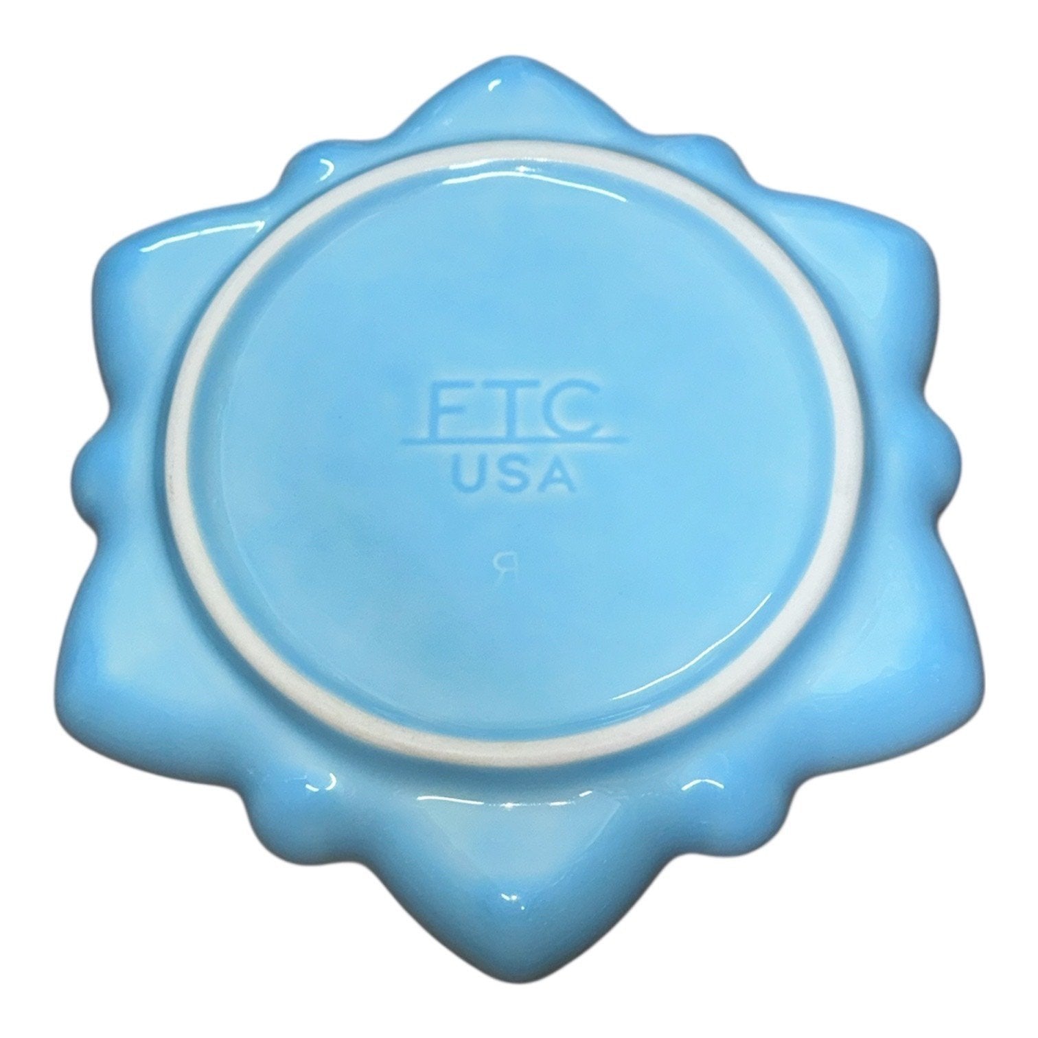 Fiesta - Sky Blue 9" Snowflake Shaped Plate by Homer Laughlin Ceramics