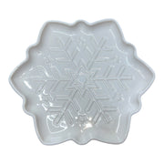 Fiesta - White 9" Snowflake Shaped Plate Homer Laughlin Ceramics
