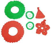 Christmas Handmade Crochet Random Lot Set Of 6 Festive Holiday Decorative
