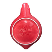 Fiesta - Scarlet Red Ornament Shaped Festive Plate Homer Laughlin Ceramics