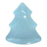 Fiesta - Sky Blue Tree Shaped Plate Homer Laughlin Ceramics