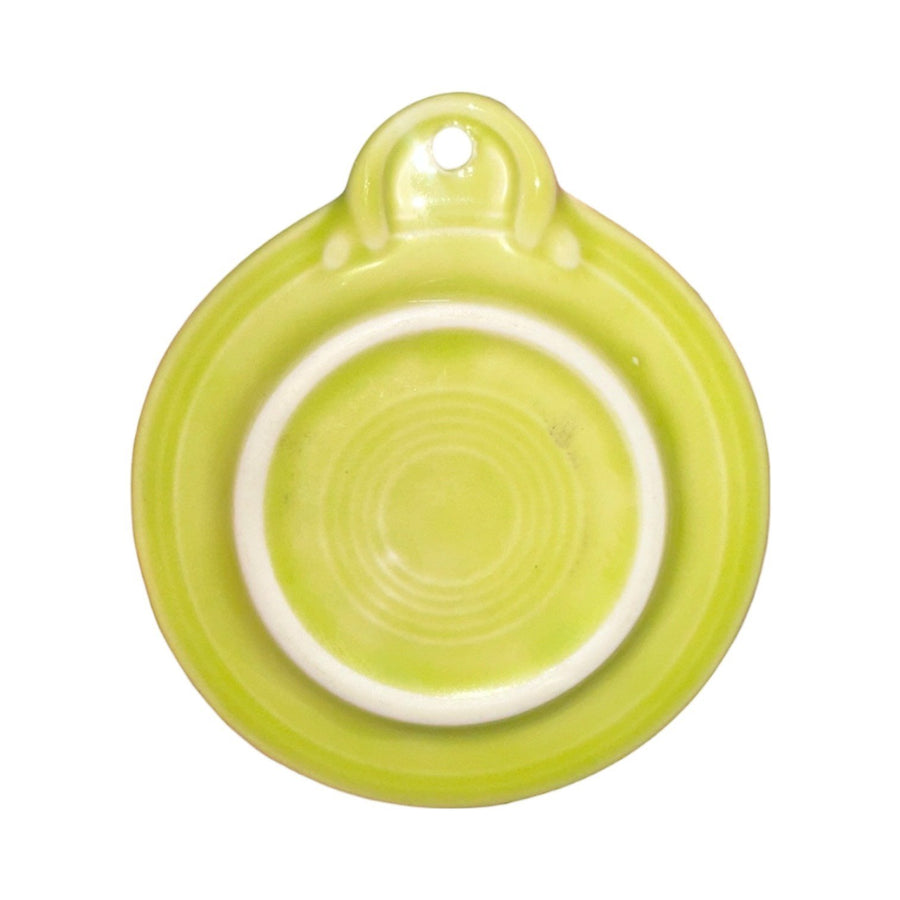 Fiesta - Lemongrass Green 75th Anniversary 3" Disk Ornament Homer Laughlin