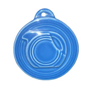 Fiesta - Lapis Blue Embossed Disk Pitcher 3" Ornament Homer Laughlin Ceramics