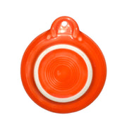 Fiesta - Poppy Orange Embossed 3" Disk Pitcher Ornament Homer Laughlin Ceramics