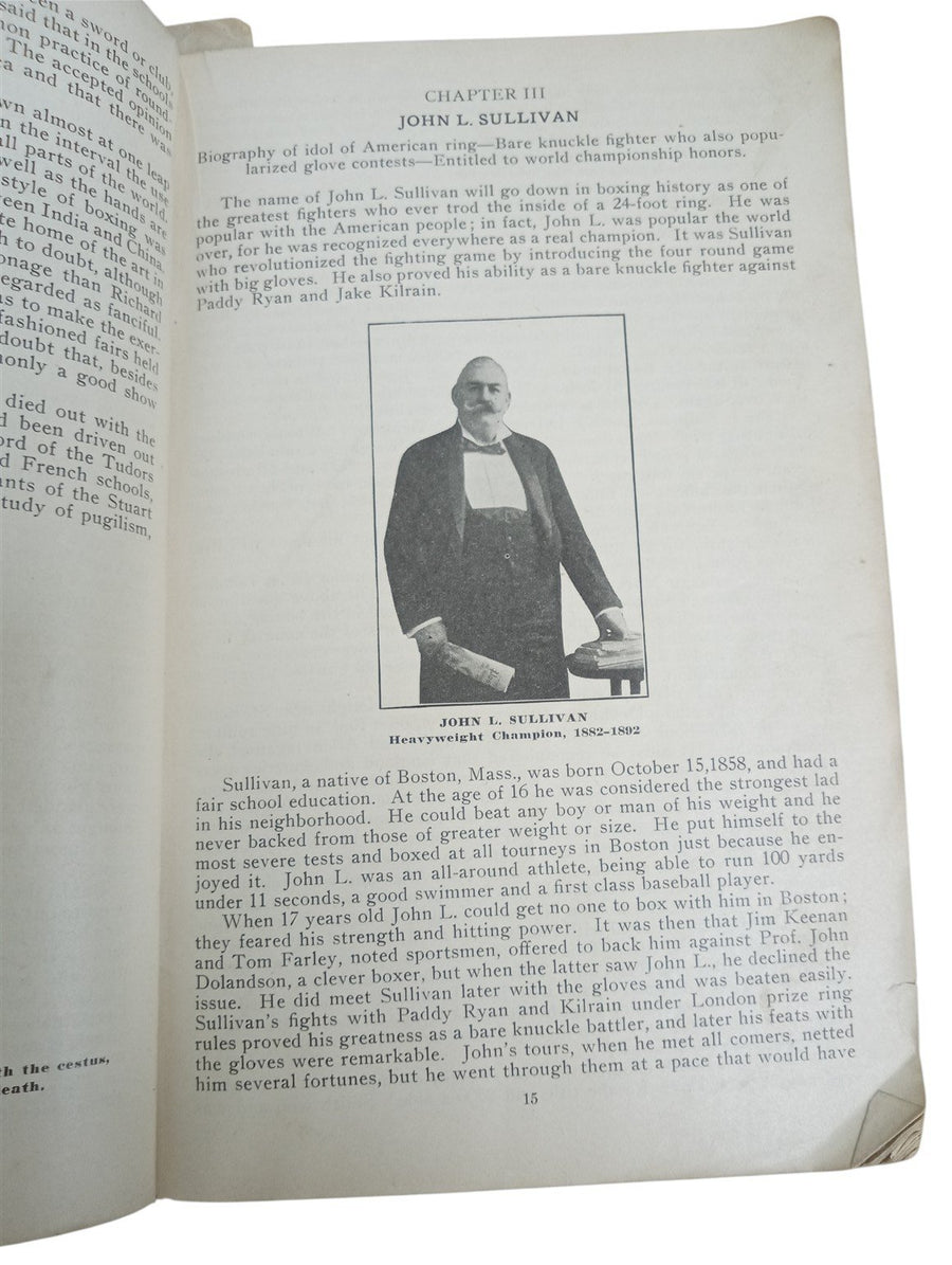 Book 1920s Ring Battles Of Centuries Sports Almanac Antique Historical