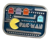 Pac-Man Belt Buckle 1980s Fashion Accessory 3" Retro Collectible Nostalgic