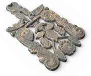 Cast Iron Trivet with Grapes and Vines design