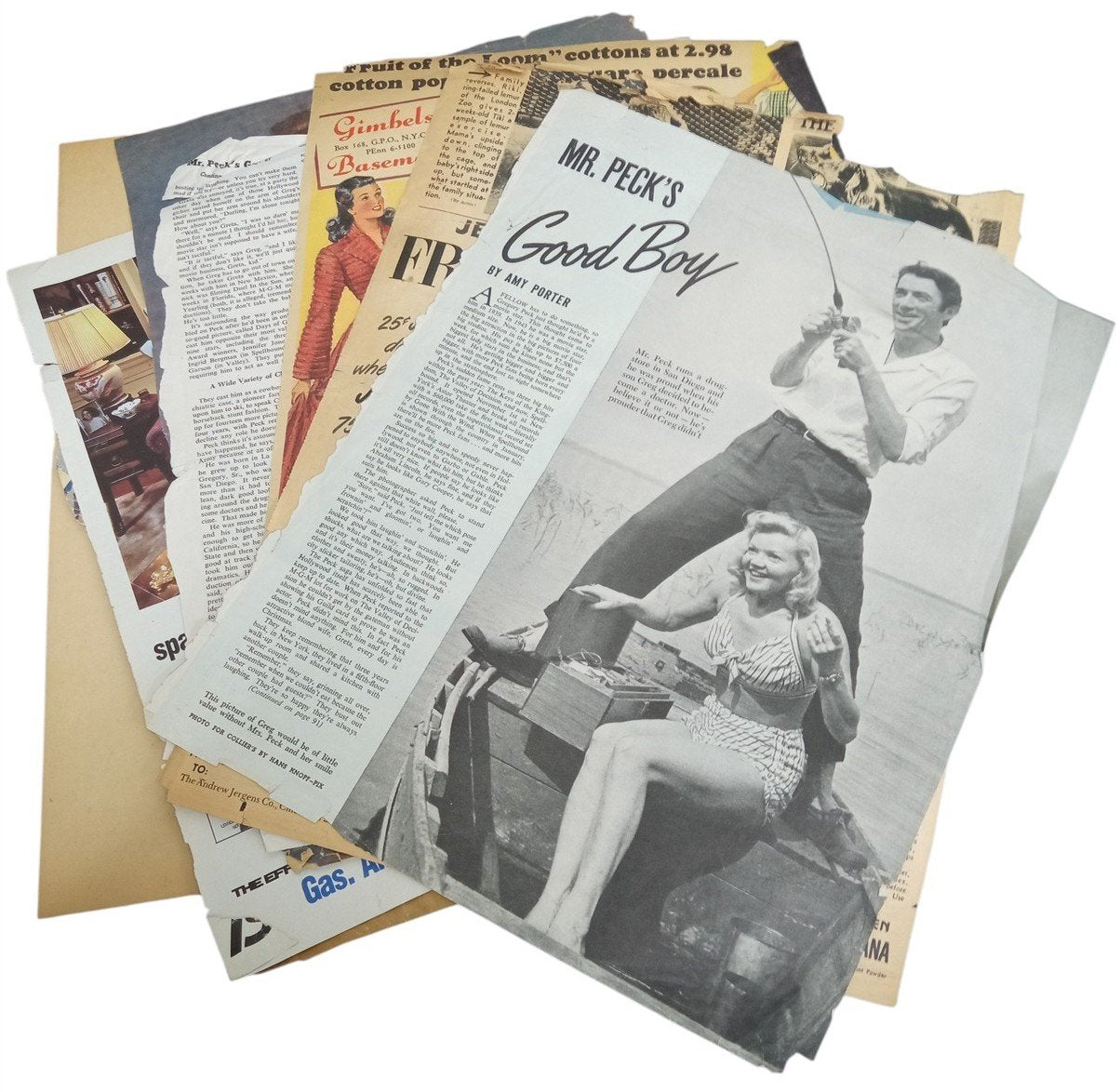 Scrapbook Golden Age Of Hollywood 1940s Antique Collectible Historical