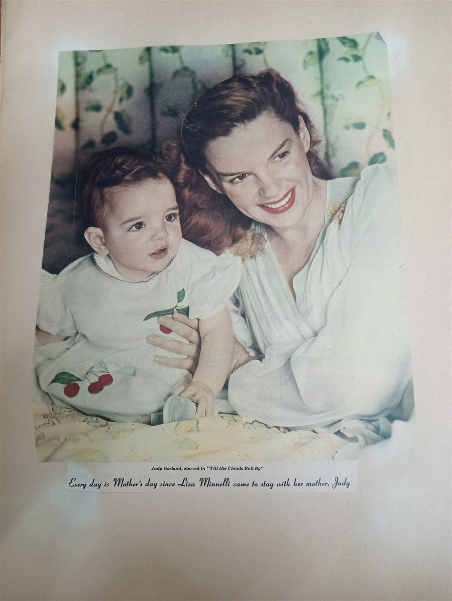 Scrapbook Golden Age Of Hollywood 1940s Antique Collectible Historical