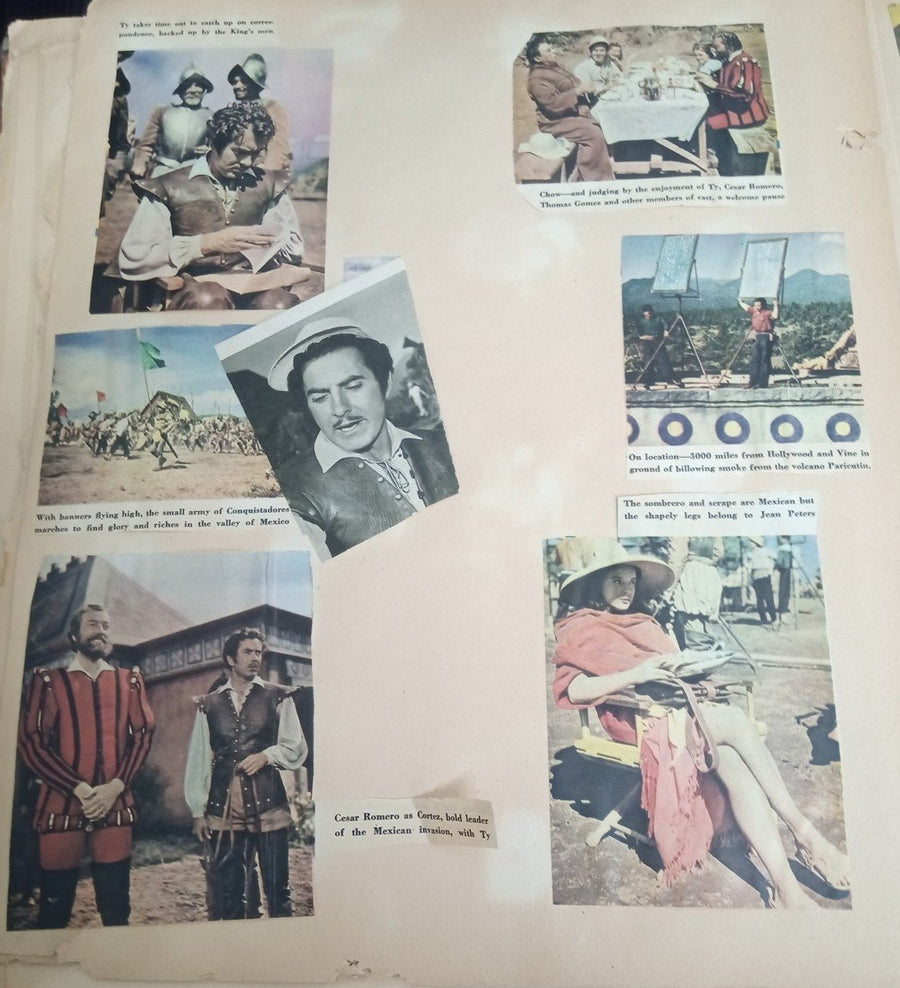 Scrapbook Golden Age Of Hollywood 1940s Antique Collectible Historical