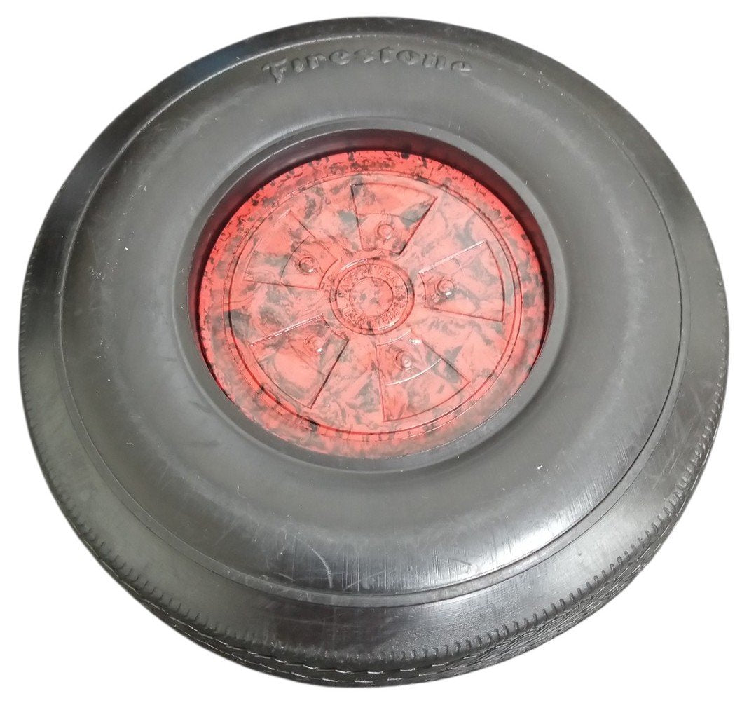 Firestone Rubber Tire Ashtray 6" With Removable Insert Vintage Collectible Decor