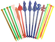Cocktail Swizzle/Stir Sticks Set Of 16 Vintage Collectible Nostalgic Barware