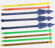 Cocktail Swizzle/Stir Sticks Set Of 16 Vintage Collectible Nostalgic Barware
