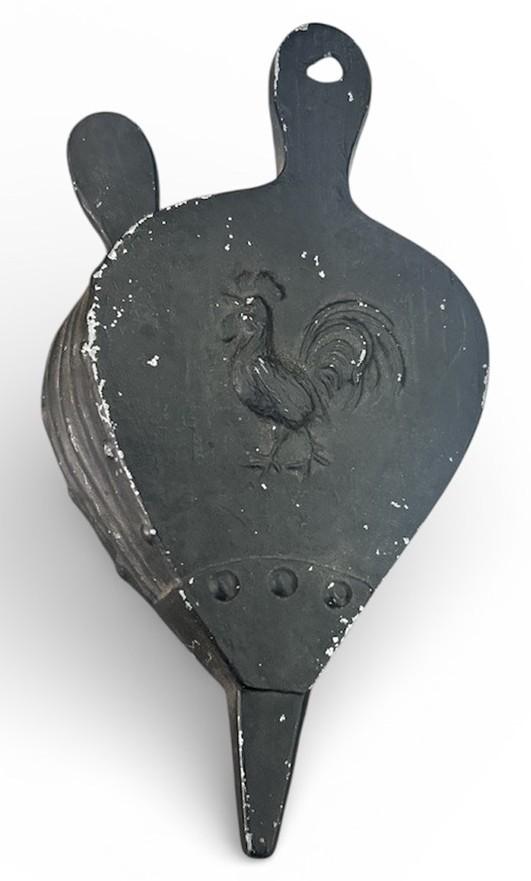 Cast Iron Rooster Fireplace Bellow Wall Plaque