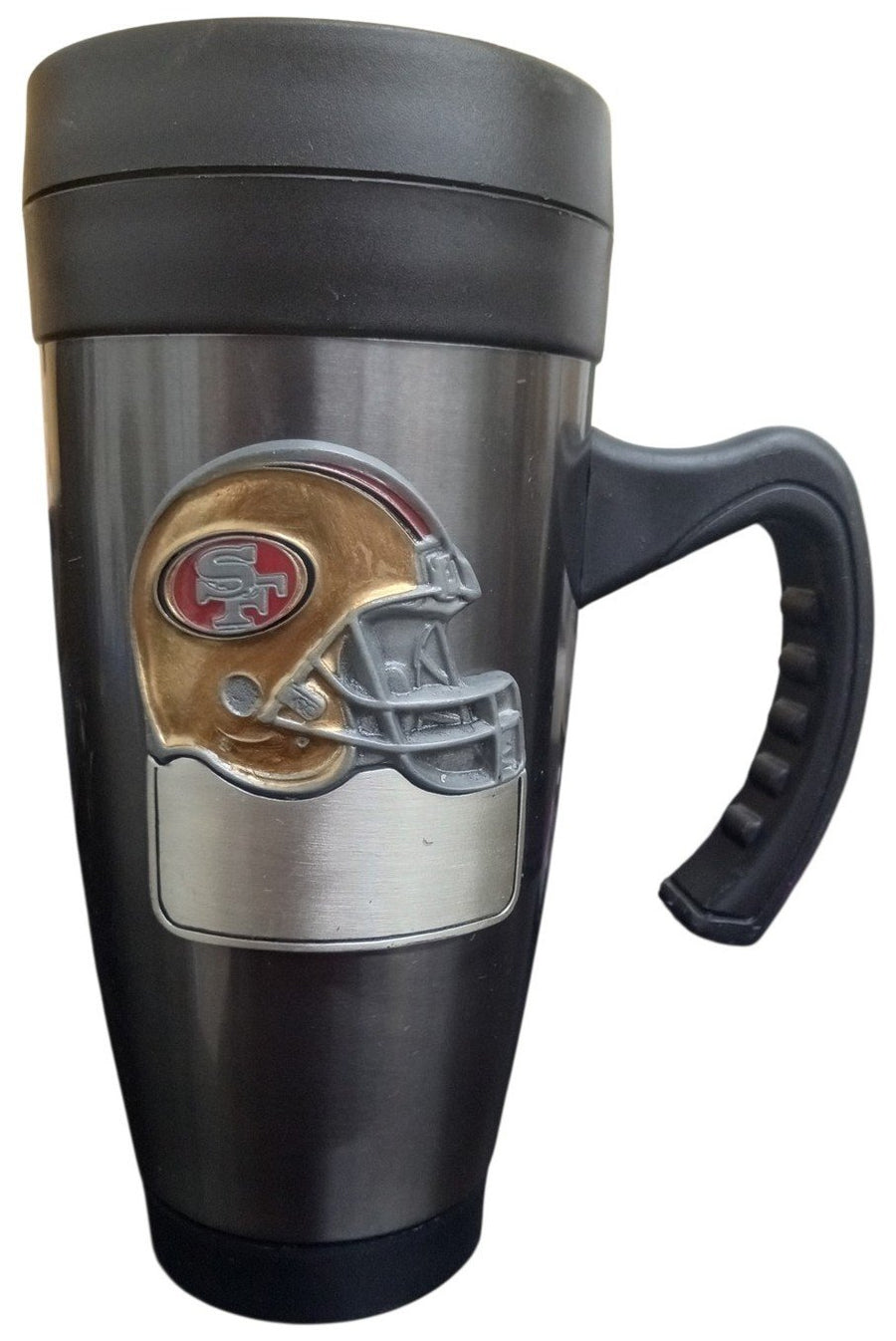 NFL 49ers Thermo Steel Portable Insulated Drink Mug Football Drinkware Gift Idea