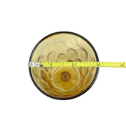 MCM Hazel Atlas El Dorado Lyric Gold 7.75in Footed Glass Tumbler Set of 10