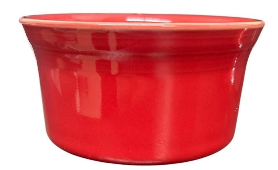 Fiesta Scarlet Red Two Piece Homer Laughlin Dip Set with Box