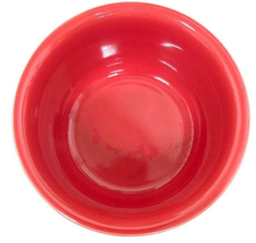 Fiesta Scarlet Red Two Piece Homer Laughlin Dip Set with Box