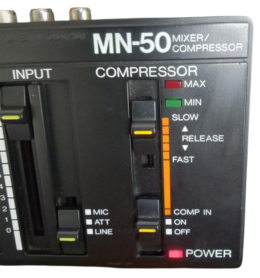 Fostex MN-50 Mixer/Compressor Audio Equipment Retro Collectible 1980s Untested