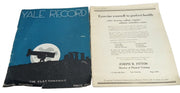 Yale Record Magazines 1926 Set Of 2 Antique Collectible Historical College Humor