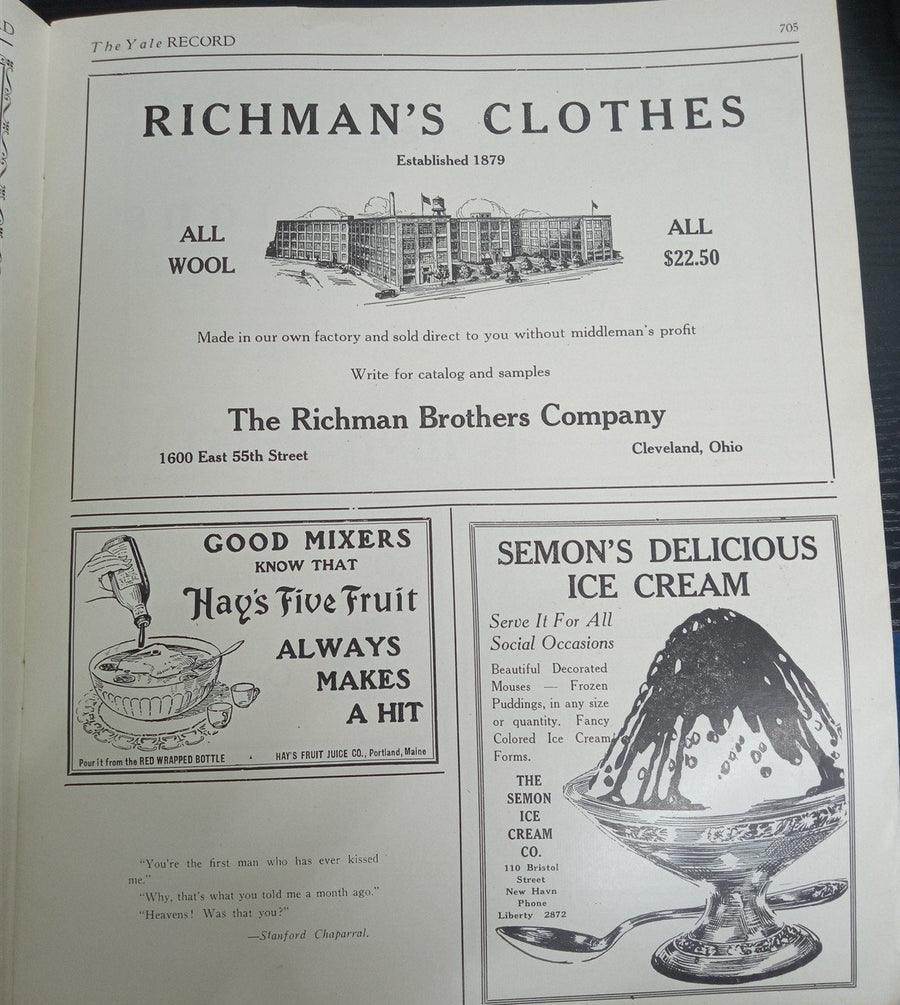 Yale Record Magazines 1926 Set Of 2 Antique Collectible Historical College Humor