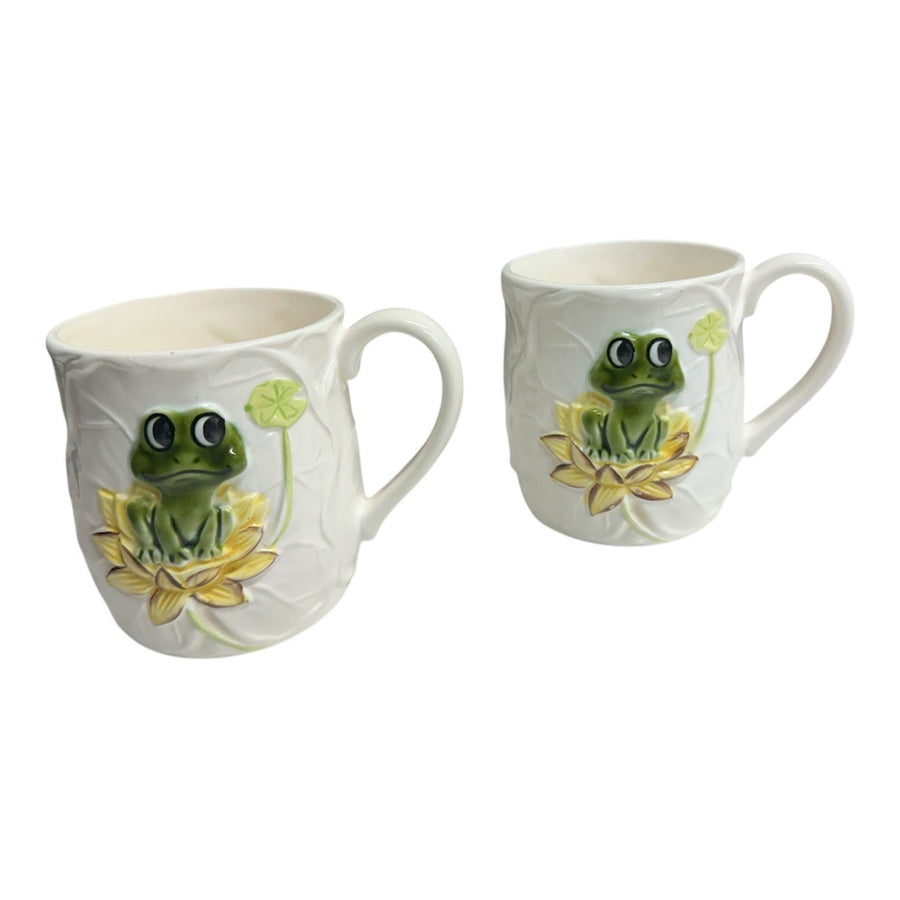 Sears Roebuck and Co. 1978 Vintage Neil The Frog Ceramic Mug Set of 2