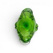 Murano Bullicante Vivid Green Italian Hand Blown Glass Decorative Candy Dish